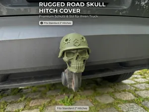 Tactical Skull Trailer Hitch Cover