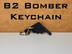 B2 Stealth bomber keychain