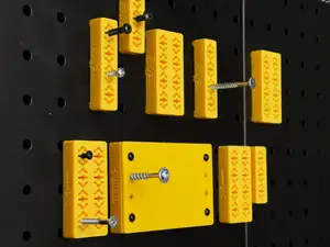 Pegboard to screws - universal bracket mount