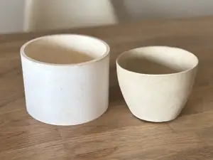 Ton-Eindrückform für Milchkaffebecher (Ø ~110 mm)