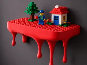 Dripping Shelf - Building Brick Wall Shelf