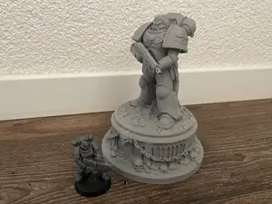 Grimdark Space Soldier Statue – Gothic - Skull