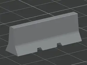 Betonschutzwand + Endstück H0 1:87