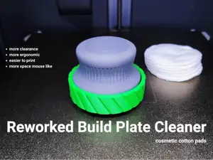 Reworked Build Plate Cleaner (cotton pads)
