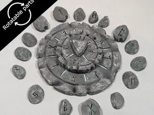 Rune Puzzle dial - DND terrain (supportless)
