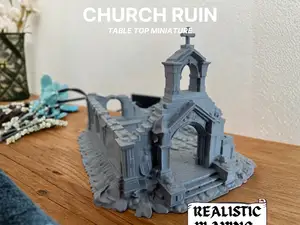 Kirchen ruine - Tabletop terrain DnD Pathfinder