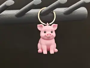 Sweet Little Pig Keychain