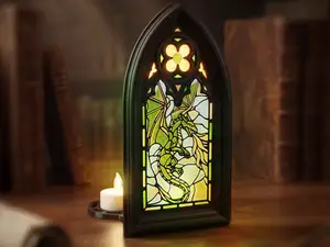 Gothic Book Nook: Fire Breathing Dragon