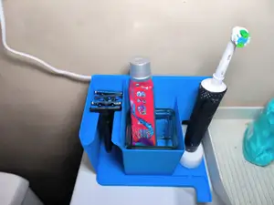 Organizador Lavabo: Maquinillas y Cepillo electric