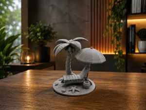 Tropical Beach Miniature Model