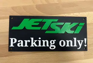 Jet Ski Parking Only Sign (Multi-Colored)