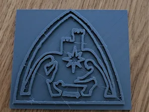 Nativity scene clay/cookie cutter