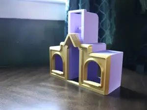 Magnetic Display Castle, magnets hidden inside!
