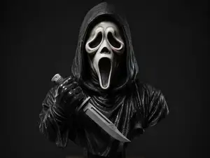Ghost Face horror bust from Scream
