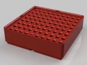 Gridfinity 2x2x3 holder for 4mm hex bits