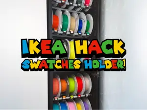 Swatches Holder for Ikea Billy Hack (16mm tubes)!