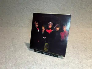 Vinyl LP display stand Now Spinning