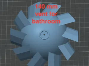 *140 mm Impeller. Домовент replacement