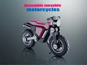 Building blocks to assemble motorcycles 拼装摩托车