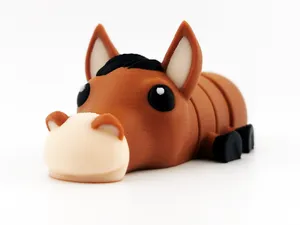 Mini Flexi Horse - Print-in-Place Articulated 