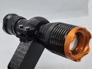 Flashlight mount for picatinny rail - high