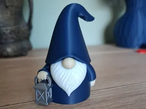 Midnight Lantern Gnome –Cozy Fantasy Night Watcher