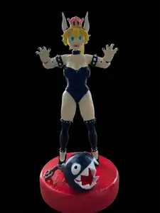 Bowsette with Chain Chomp Figurine