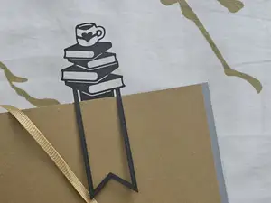 Coffee & Book Bookmark – A Cozy Reading Companion