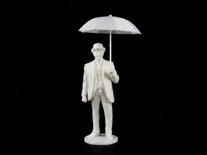 Proper Englishman with Spinning Umbrella