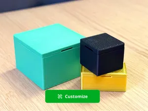 Simple Customizable Snap-Fit Storage Box with Lid