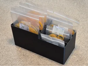 2 tier storage box customizable (Rubber bands)