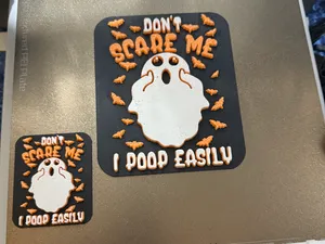 Dont Scare Me I Poop Easily (Chroma Canvas)