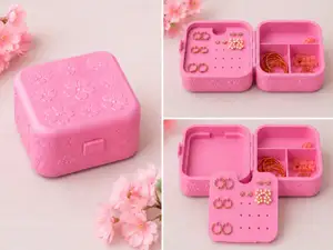 Travel Jewelry Box with Earring Tray - Easy Print
