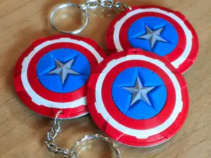 Captain America's Shield Keychain