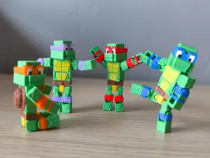 TMNT Inspired Blocky Ninja Turtle-Minecraft Style