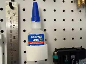 1oz/20g Loctite Bottle Pegboard Holder w/ Peglock