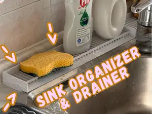 Sponge & Soap Holder / Sink Organizer and Drainer
