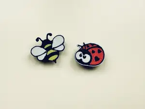 Ladybug and Bee Magnetic cable organizer