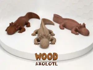 "Wood" Pocket Axolotl