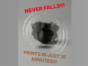 Mini Wobble Bear - NEVER FALLS!!! (26 mm height)