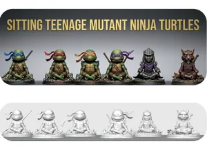 SENTADITOS TORTUGAS NINJA