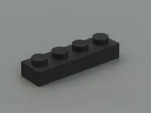 Leg o 4 by 1 flat / plate