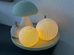 Led Teelicht Deko Kugel Rillen
