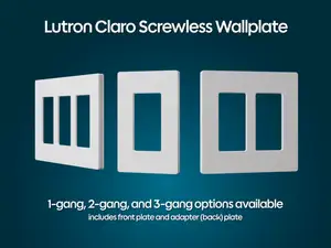 Lutron Claro Screwless Wallplate 1G/2G/3G