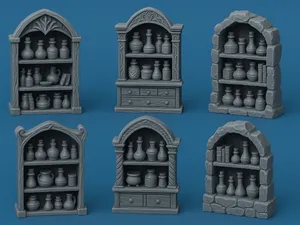 Potion Shelf Set for Tavern & Alchemy