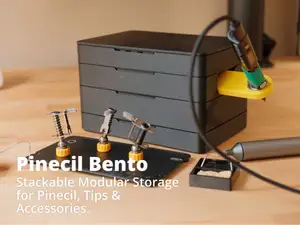 Pinecil Bento — Stackable Soldering Case Organizer