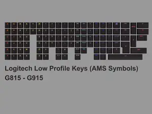 Logitech GL Keycaps With AMS Symbols (NEW Version)