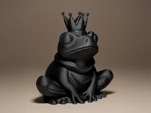 Frog with a Crown Decor Figurine