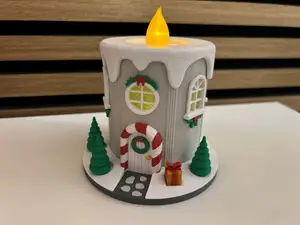 Xmas-Candle Fairy-House for Christmas Village