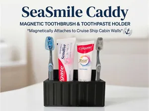 SeaSmile Caddy: Magnetic Cruise Toothbrush Holder